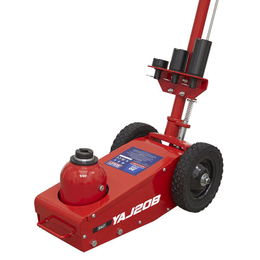 Sealey Air Operated Trolley Jack 20 Tonne Single Stage YAJ20B Sealey - Dynamic Drive