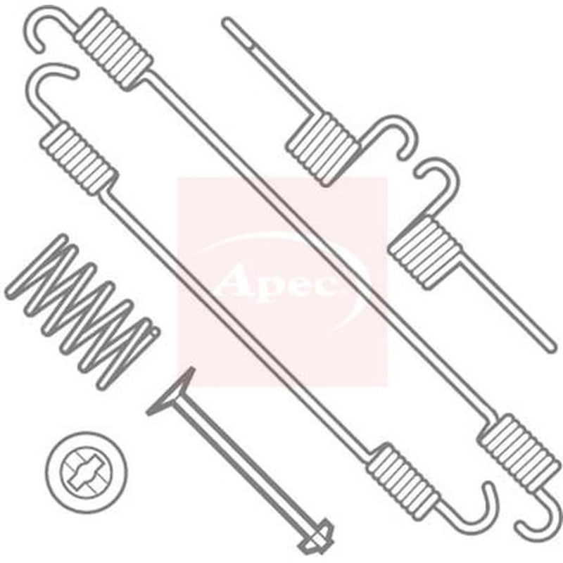 Apec Brake Shoe Accessory Kit Rear KIT791