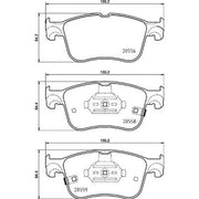 Brembo Front & Rear Pads fits Ford Puma 2020 on 1.5