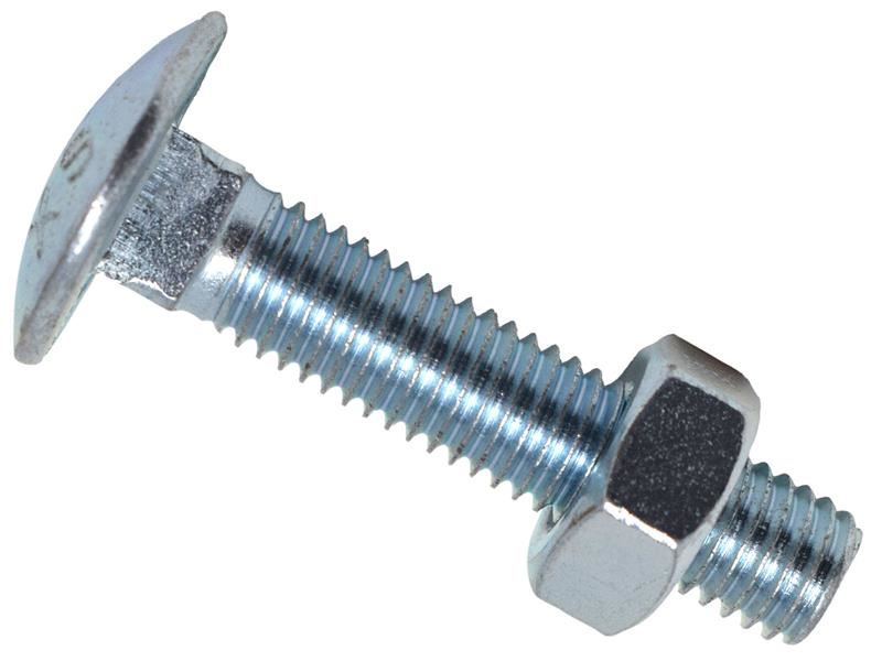 METALMATE Cup Square Hex Bolt & Nut ZP M10 x 50mm Box 25 METALMATE� - NN4 Online