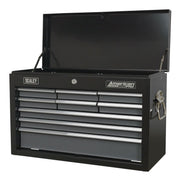 Sealey Topchest 9 Drawer with Ball-Bearing Slides Black/Grey AP2509B Sealey - Dynamic Drive