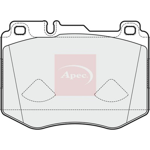 Apec Front Brake Pad Set fits Mercedes-Benz C-Class 2014-2023