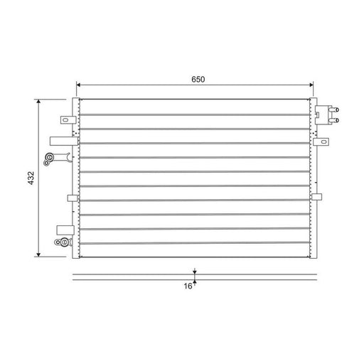 Valeo Air Conditioning Condenser 822745