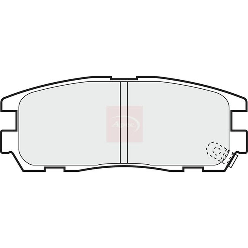 Apec Rear Brake Pad Set fits Isuzu Trooper III 1998-2004 3.0 3.5