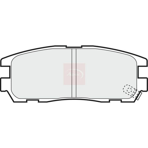 Apec Rear Brake Pad Set fits Isuzu Trooper III 1998-2004 3.0 3.5