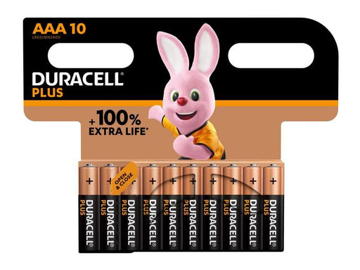 Duracell AAA Cell +100% Plus Power Batteries (Pack 10) Duracell - Dynamic Drive