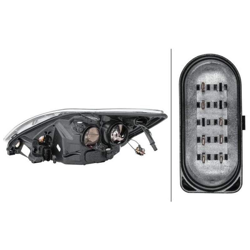 Hella Headlight Headlamp W5W Right fits Ford Focus II 2004-2012