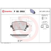 Brembo Xtra Front & Rear Pads fits VW Golf VI 2009-2013 2.0