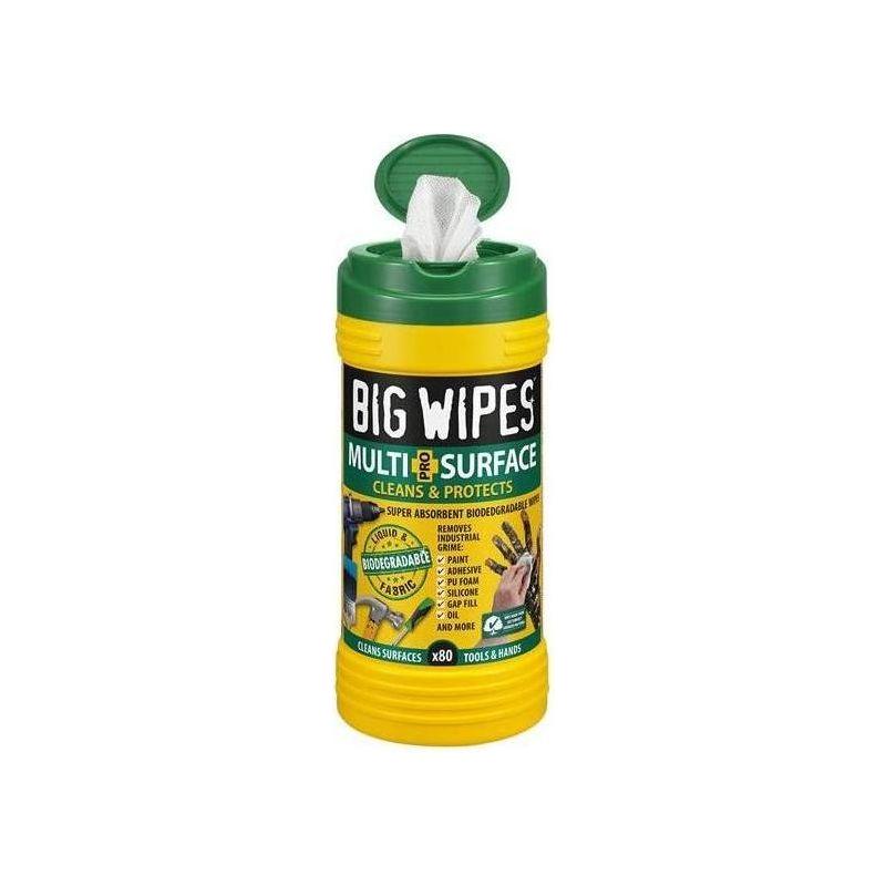 Big Wipes Multi-Surface Bio Pro+ Antiviral Wipes (Tub 80) Big Wipes - NN4 Online