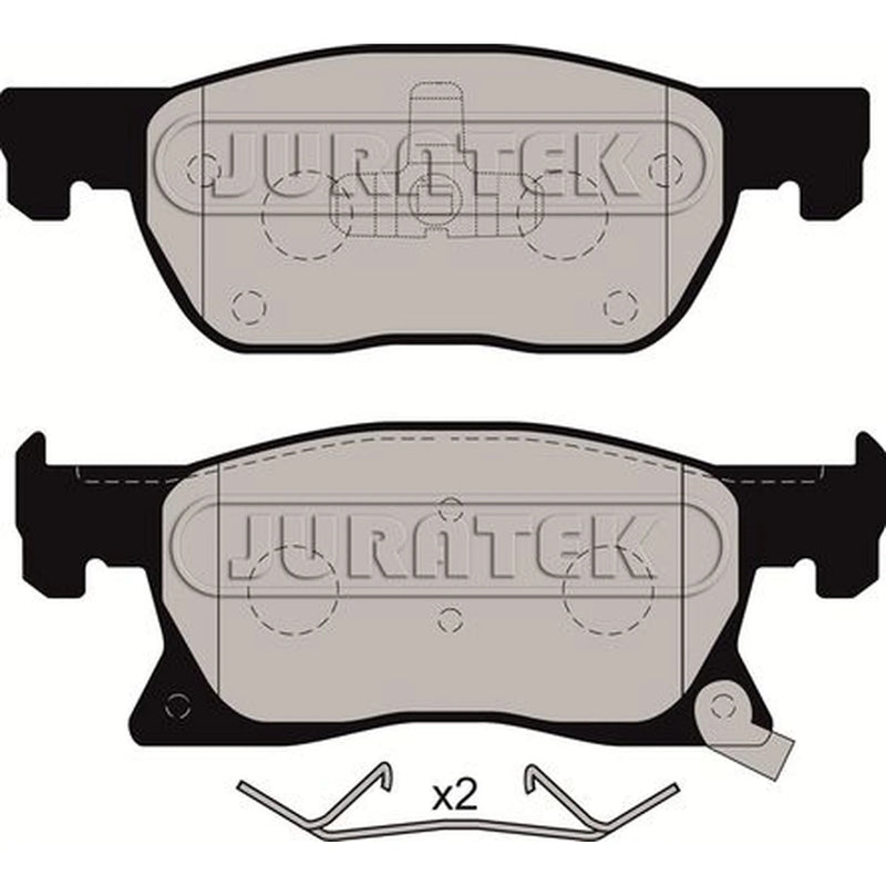 Juratek Front Brake Pad Set fits Opel Astra K 2015-2021 1.0 1.4 1.5 1.6