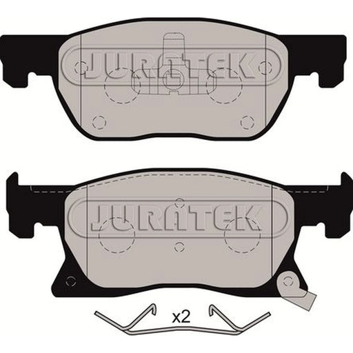 Juratek Front Brake Pad Set fits Opel Astra K 2015-2021 1.0 1.4 1.5 1.6