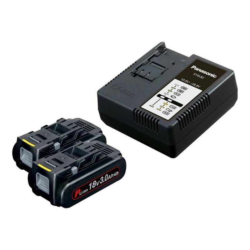 Panasonic EYC954B32 Battery & Charger Kit 18V 2 x 3.0Ah Li-ion Panasonic - NN4 Online