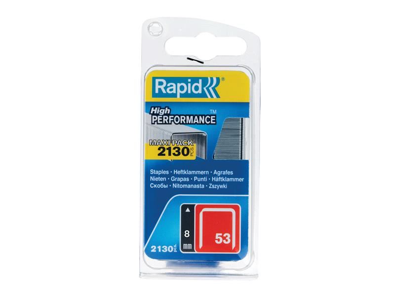 Rapid 53/8B 8mm Galvanised Staples (Pack 2000) Rapid - Dynamic Drive