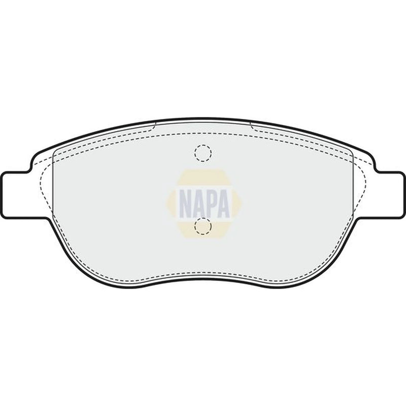 NAPA Front Brake Pad Set fits Peugeot 207 2006-2013 1.4 1.6