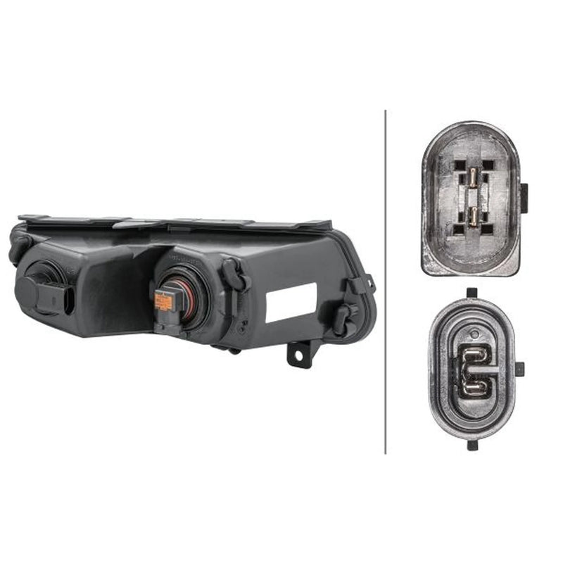 Hella Front Left Fog Light P21W fits VW Polo V 2009-2022 1.0 1.2 1.4 1.6 1.8 2.0