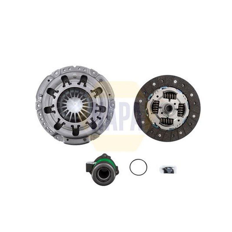 NAPA Clutch Kit Set 3pc fits Opel Astra G 1998-2009 1.7 1.8