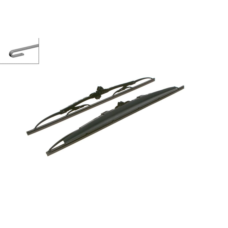 Bosch Front & Rear Super Plus Wiper Blade Set fits Renault Megane I Grandtour