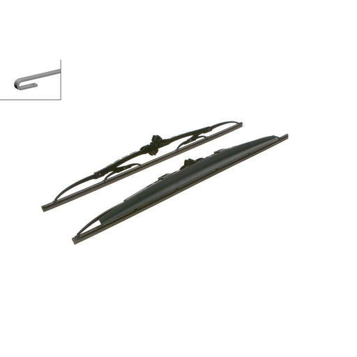 Bosch Front & Rear Super Plus Wiper Blade Set fits Dodge Durango 2011 on 3.6
