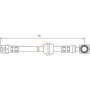 NAPA Brake Hydraulic Hose Line Front fits Mini Mini 2001-2008