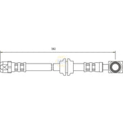 NAPA Brake Hydraulic Hose Line Front NBH1037
