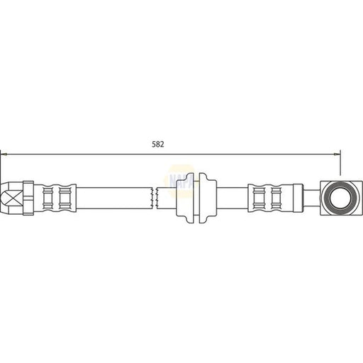 NAPA Brake Hydraulic Hose Line Front NBH1037