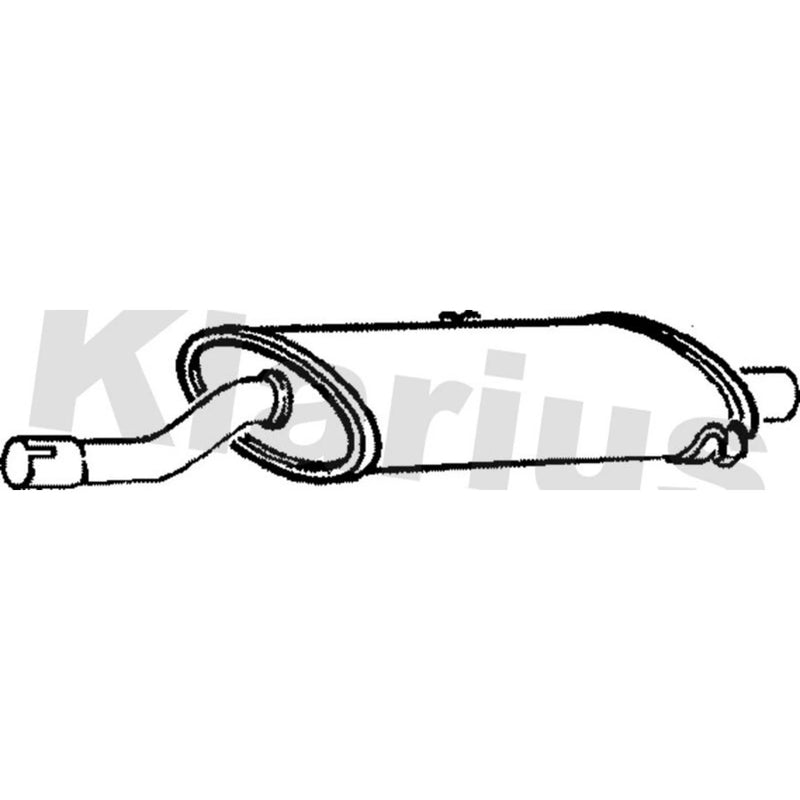 Klarius Box With Centre Pipe Centre fits Saab 900 1980-1994 2.0