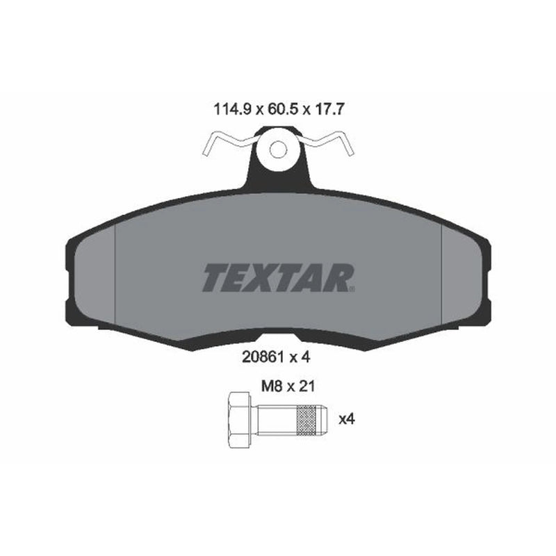 Textar Front Brake Pad Set 2086105