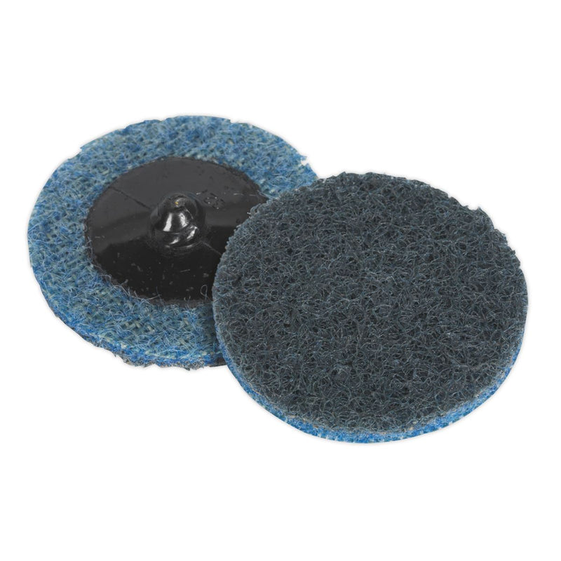 Sealey Quick Change Preparation Pad 50mm Fine Pack of 10 PTCQC50F Sealey  - Dynamic Drive
