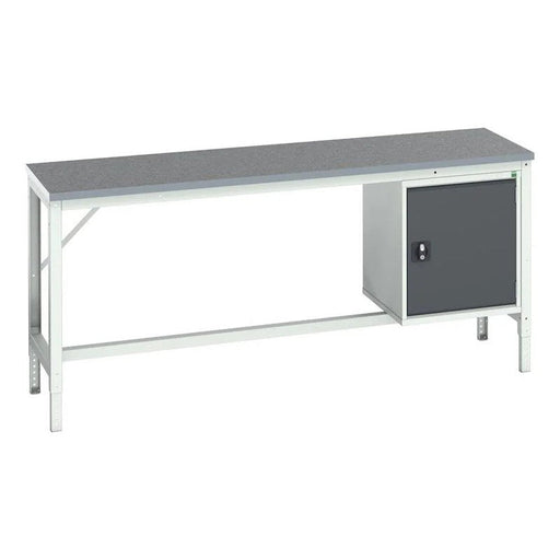 Bott Verso Bench with Cupboard, Lino Top 2000 x 600mm - Q16921715.19