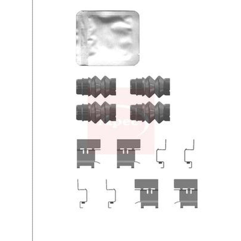 Apec Brake Pad Accessory Fitting Kit Front fits Man Tge 2017-2024 2.0