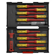 Sealey Screwdriver Set 13pc Interchangeable VDE Approved AK6128 Sealey - Dynamic Drive
