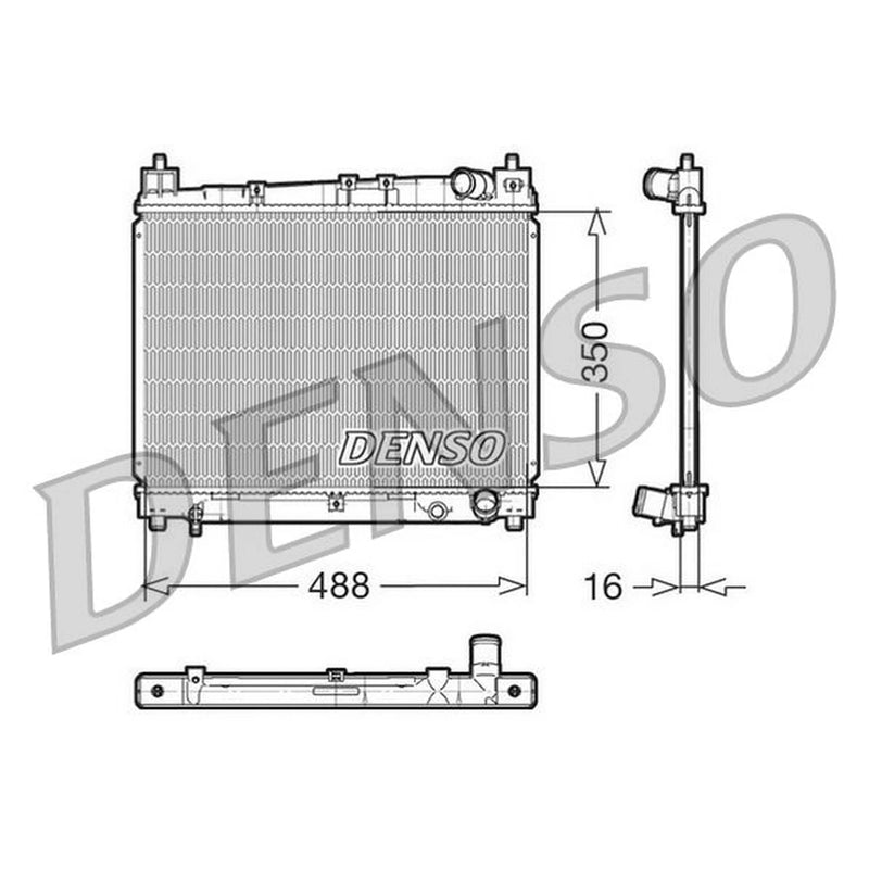 Denso Engine Radiator fits Toyota Yaris Verso 2000-2005 1.3