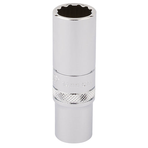 Draper HI-TORQ 12 Point Deep Socket, 3/8" Sq. Dr., 14mm 32955 Draper - Dynamic Drive