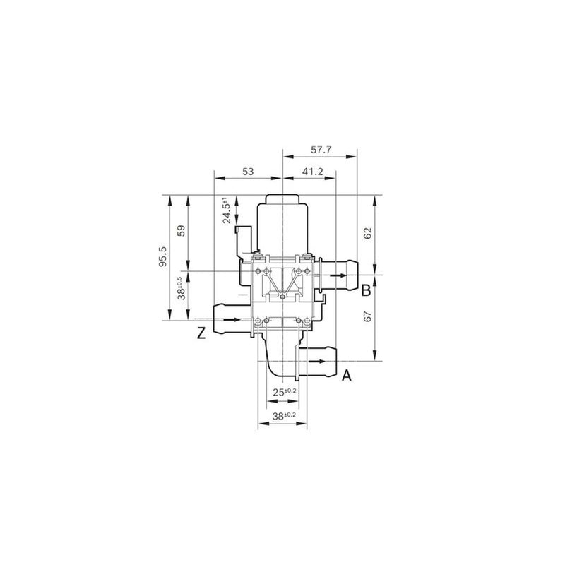 Bosch Coolant Control Valve Assembly fits Mercedes-Benz Unimog 2013 on