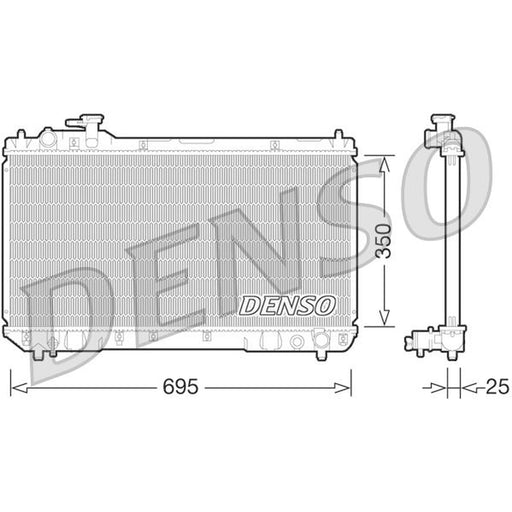 Denso Engine Radiator fits Toyota Rav 4 1994-2000 2.0