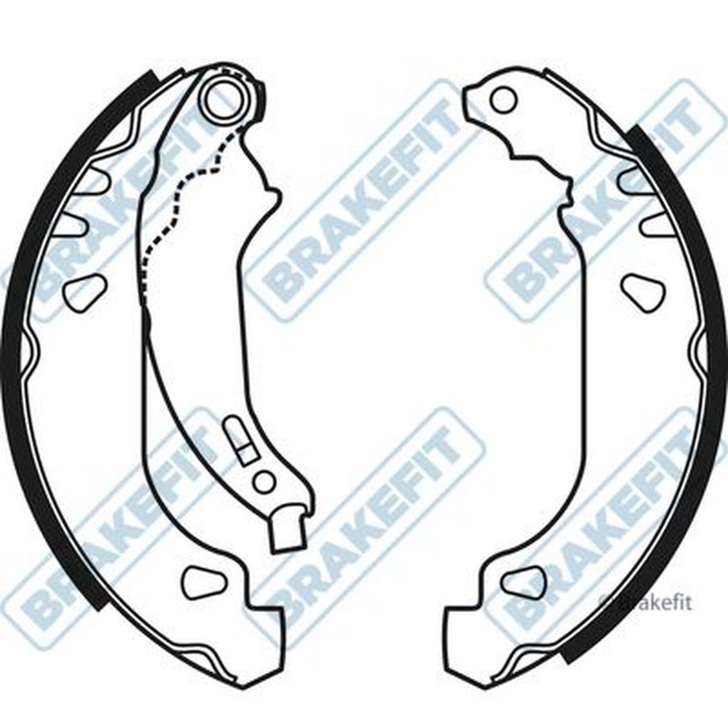 Apec Brake Shoe Set Axle Kit fits Peugeot 206 1998-2012 1.1 1.4 1.9
