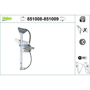 Valeo Electric Window Regulator Lifter Left Front 851008