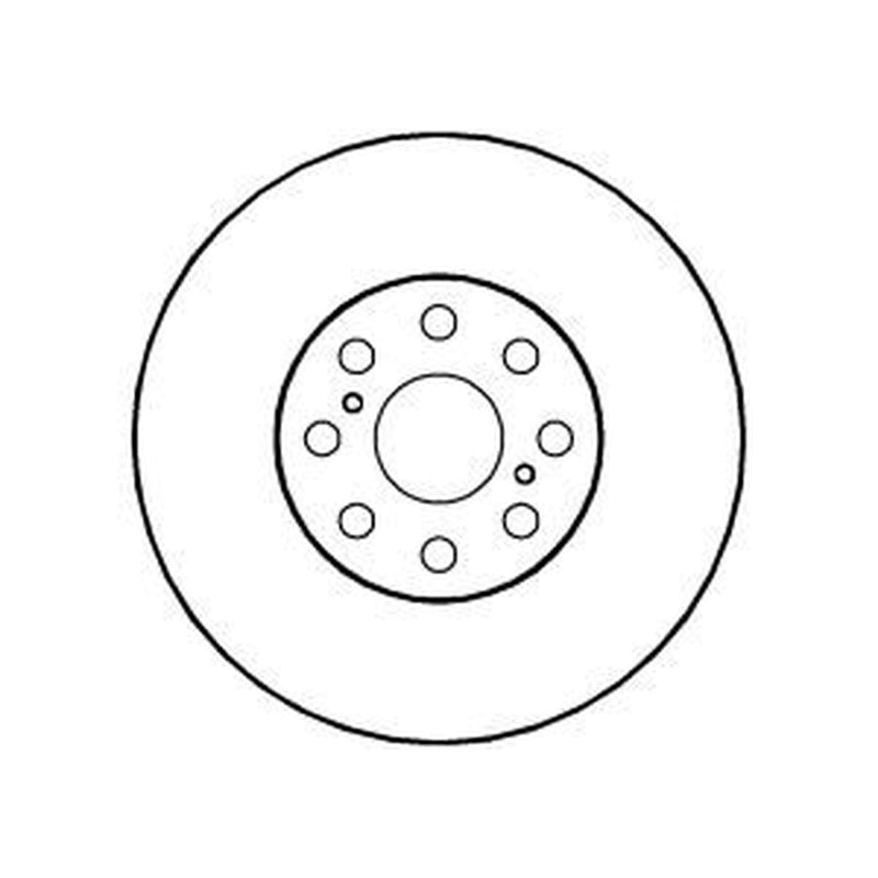 Abtex 2 x Vented Brake Discs fits Toyota MR2 III 1999-2007 1.8
