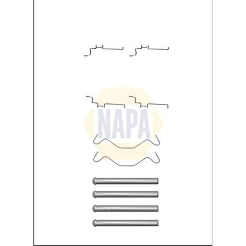NAPA Brake Pad Accessory Fitting Kit Rear fits Toyota Celica 1999-2005 1.8