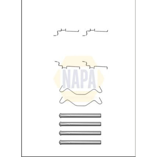NAPA Brake Pad Accessory Fitting Kit Rear fits Toyota Celica 1999-2005 1.8