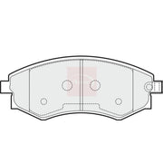 Apec Front Brake Pad Set fits Daewoo Rexton 2002 on 2.9