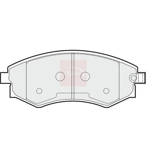 Apec Front Brake Pad Set fits Daewoo Rexton 2002 on 2.9