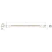 Juratek Brake Hydraulic Hose Line Rear fits Opel Insignia A 2008-2017