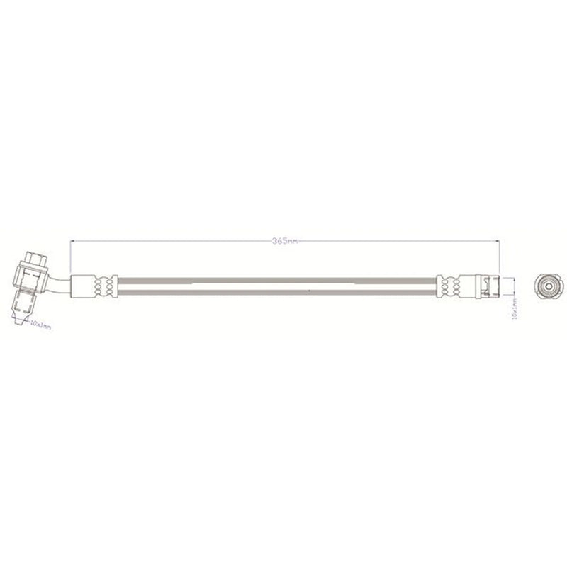 Juratek Brake Hydraulic Hose Line Rear fits Opel Insignia A 2008-2017