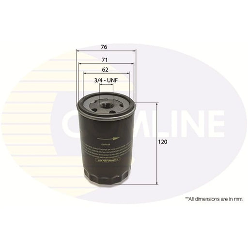 Comline Engine Oil Filter fits Audi 100 C4 1990-1994 2.0 2.6 2.8
