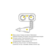 Ring RMS2 Two 12V Sockets Car Adaptor with Battery Analyser for Dash Cams, Sat N Ring Automotive - Dynamic Drive