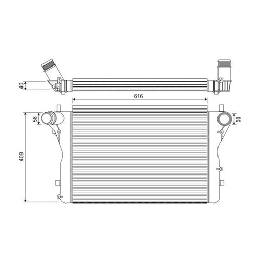 Valeo Intercooler (Charge Air Cooler) 818391