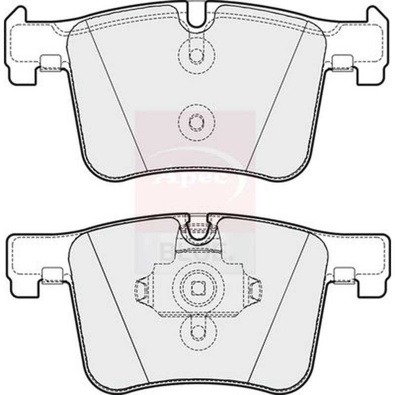 Apec Front Brake Pad Set fits BMW 1 Sports Hatch 2011-2019