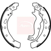 Apec Brake Shoe Set Axle Kit fits Mazda 2 2007-2015 1.3 1.4 1.5 1.6