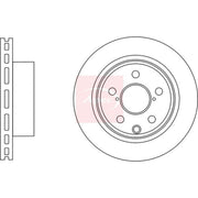 Apec 2 x Vented Brake Discs fits Subaru Forester 2013 on 2.0